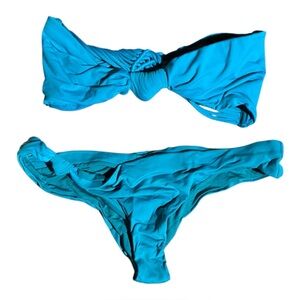Entreaguas Bikini Top + Bottom Blue